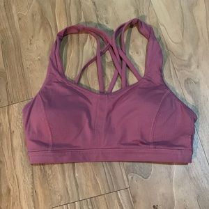 Lululemon Speed Up Sports Bra Mauve Pink 6